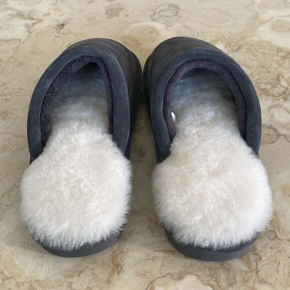 NEW! Nukbuuk Spencer Men’s Leather & Sheepskin Slippers - Picture 8 of 12